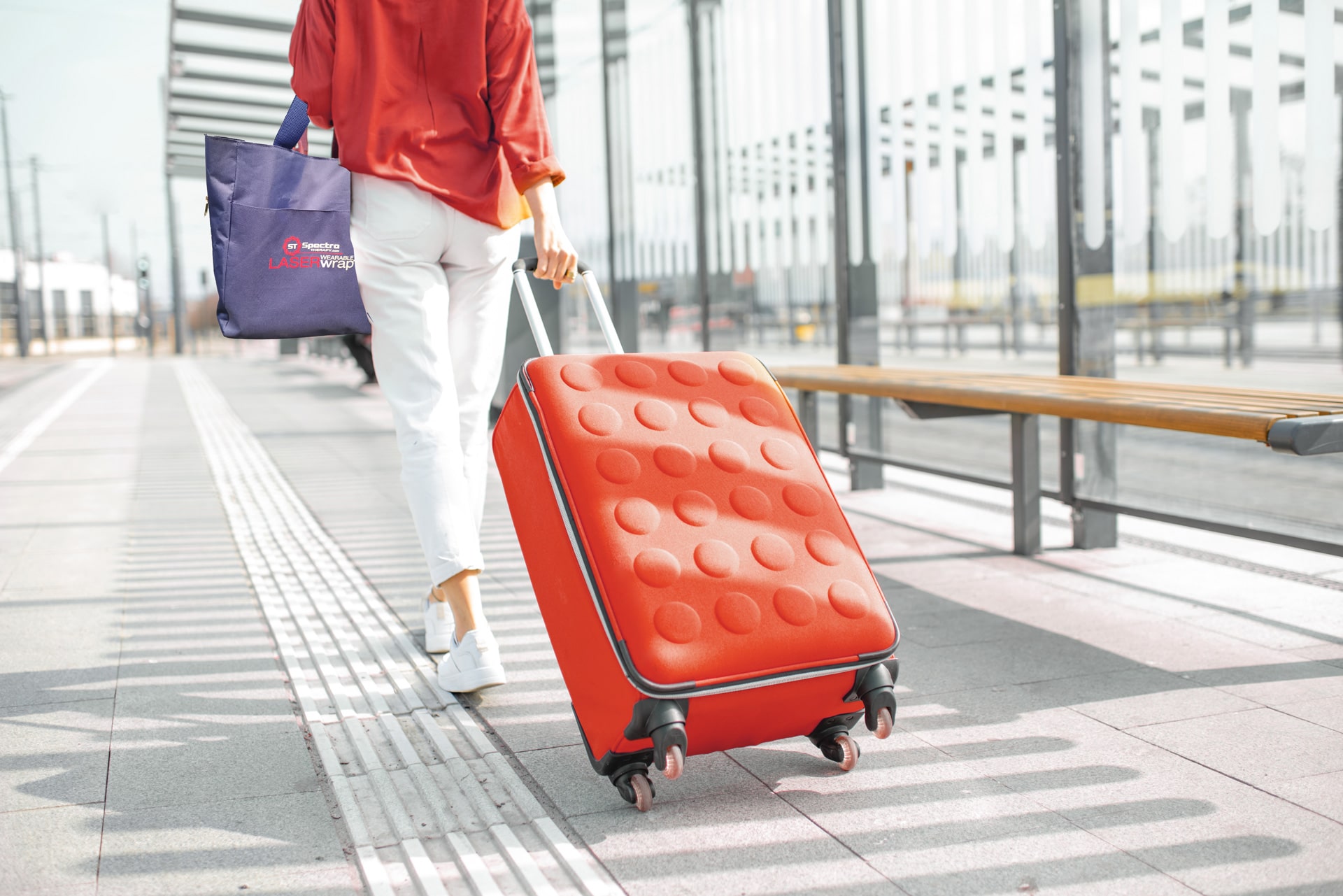 laser therapy for people women travelling with laser therapy unit